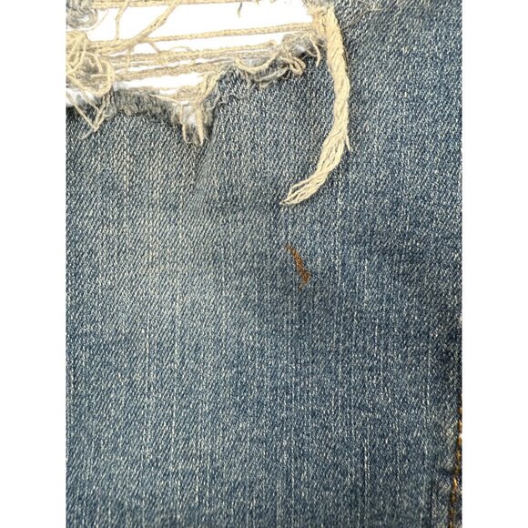 GAP Blue Distressed Teen Sky High Skinny Ankle Denim-14 - Picture 4 of 5